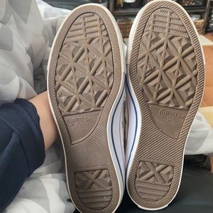 White Elastic back converse!!